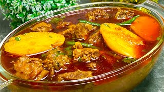 Aloo Gosht Ka Patla Salan Meri Ammi Ke Style Mein | बिना दही और बिना टमाटर के बनाएं गोश्त का सालन
