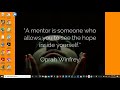 Understanding Role Models and Mentors