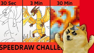 ¡DIBUJANDO ITALIAN BRAINROT en 30 SEG, 3 MINUTO Y 30 MINUTOS! - Juegos con cheems