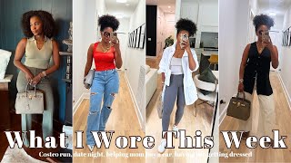 What I Wore This Week || Costco run, date night, helping mom buy a car, having fun getting dressed