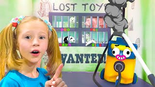¿Quién atrapó a los juguetes?Aventura con Nastya y la aspiradora traviesa.Nueva colección para niñas