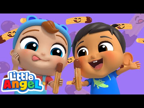 Learn New Flavors Song | Baby John & Manny - Little Angel Nursery Rhymes for kids