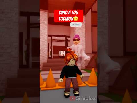 FINJO SER UNA TOCINA Y ME TRATAN MAL😞 #brookhaven #roblox #robloxbrookheaven