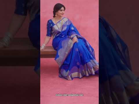 Royal Blue Saree 💙✨ #snehaprasanna