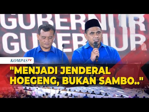 [FULL] Kata Penutup Luthfi-Yasin di Debat Pilkada Jateng: Singgung Prabowo, Jokowi hingga Sambo