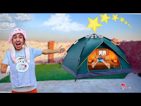 لما اخوك الصغير يشتري خيمة ويحولها لغرفة فندق خمس نجوم 🏕️😂 | محمد عماد