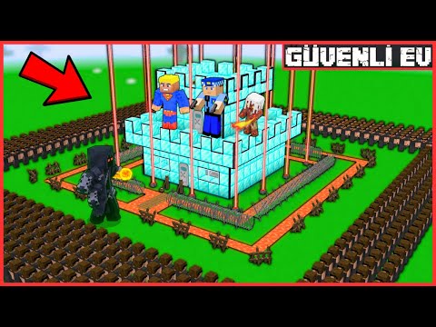 BÜYÜCÜ ORDUSU VS HAVALI GÜVENLİ EV! 😱 - Minecraft