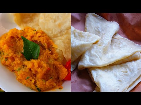 Dosti Roti & Pumpkin Talkari (using butternut squash) | Sautéed Pumpkin