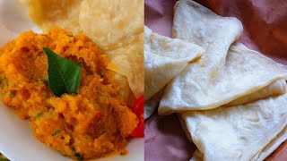 Dosti Roti & Pumpkin Talkari (using butternut squash) | Sautéed Pumpkin