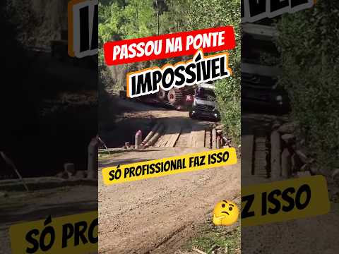 Manobra Perfeita 🚛 Caminhoneiro profissional na ponte estreita  #caminhoneiro #jornadanorodotrem