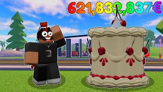 Ich BACKE einen 67.384.912€ KUCHEN in ROBLOX! 🎂🤑