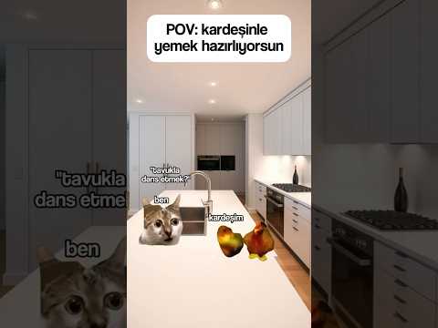 Kardeşinle Yemek Hazırlıyorsun #shorts
