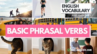 Basic Phrasal Verbs – A1 English Vocabulary