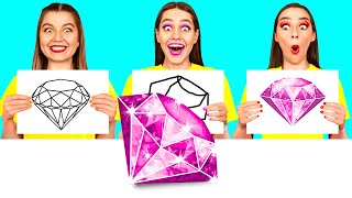 الذي يرسم من الأفضل أن تأخذ التحدي الجائزة | حيل فنية رائعة DaRaDa Challenge