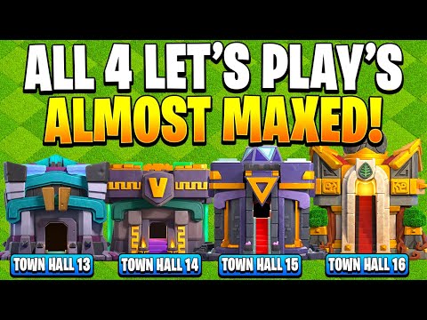 All 4 Accounts Are Almost MAXED?! Let’s Finish Strong! (TH13–TH16)