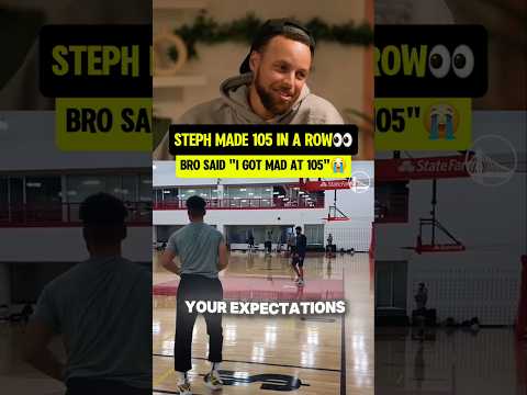 Steph GOT MAD at 105 3's in a row😭 (@Complex, @speedymorman, @warriors)