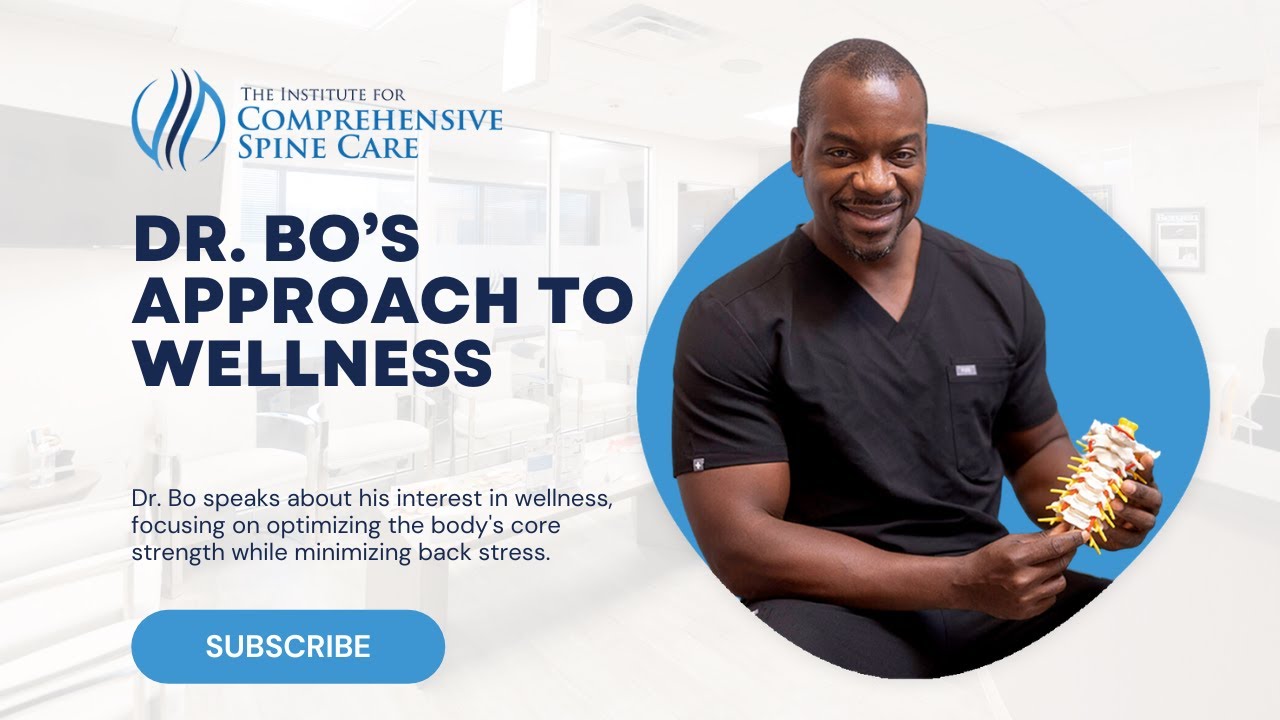 Dr. Okubadejo discussing wellness and core strength.