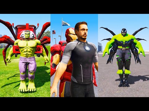 SUPERHEROES vs. SUPERVILLAINS - EPIC ANIMATION GAME COMPILATION GTA V Episode 4