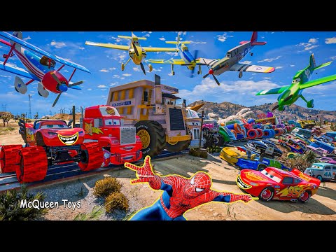 Disney Pixar Cars McQueen Toys | Lightning McQueen Monster Truck High Impact Tow Mater | Racing Toys