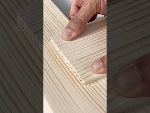 This way of using a dowel to secure wood will surprise you. #woodworking #diy