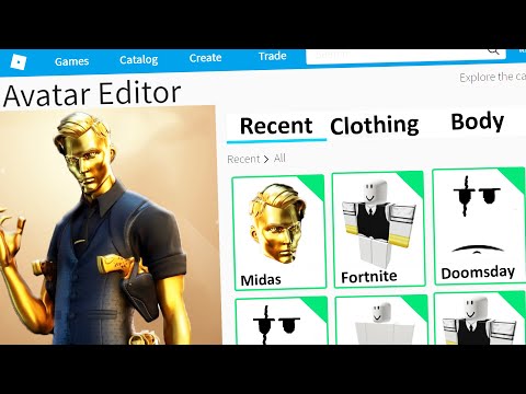 MAKING FORTNITE MIDAS a ROBLOX ACCOUNT