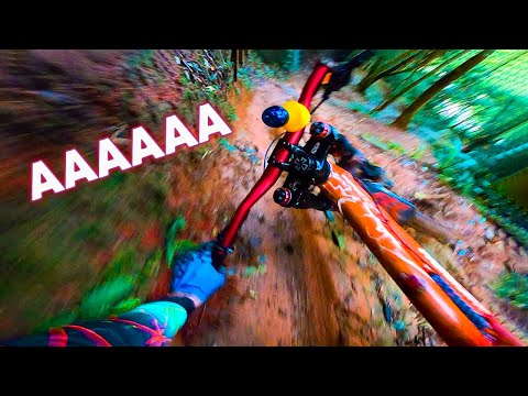 Coloquei roda 27,5 na FULL e corri um Campeonato de Downhill !!
