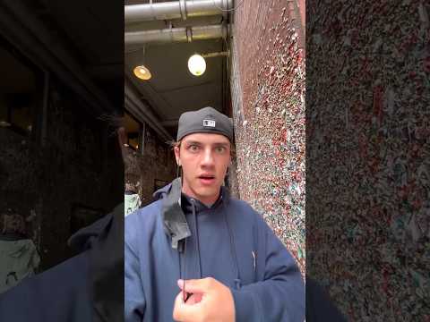 This Wall Is Covered in Chewing Gum #trendingshorts
