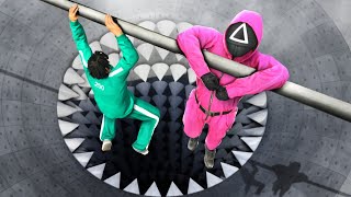 GTA 5 Squid Game Team Crazy Ragdolling and Funny Jumps!