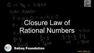Closure Law of Rational Numbers