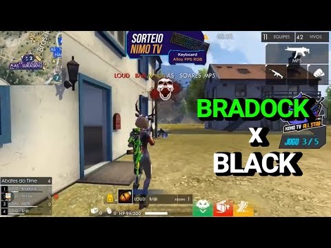 LOUD BRADOCK MATA BLACKN444 E B4K MATA EL GATO - Melhores momentos free fire