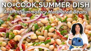The BEST Anti-Inflammatory Marinated Beans I’ve Ever Made | High Protein & Fiber