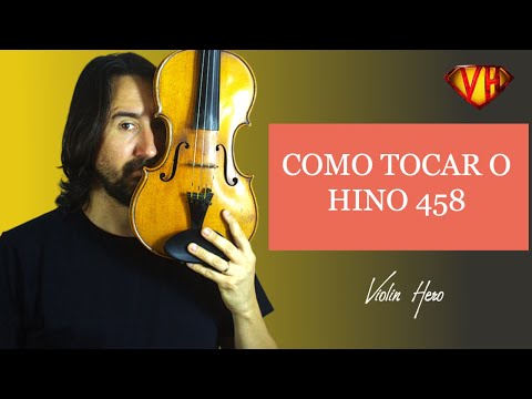 Como tocar o hino 458 no violino- Série Hinos de Jovens - Mi b Maior - Aula 36