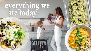 A day of plant based family meals