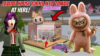 لابوبو يتحول إلى زومبي يختبئ هنا NEW LABUBU Turning into Zombie HORROR hiding HOME in Sakura School 