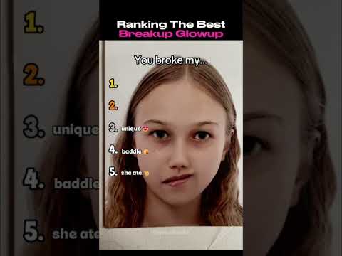 Ranking The Best Breakup Glowup Trend #shorts #glowup #trend