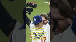 Shohei Ohtani received IV's after historic World Series performance #Shorts