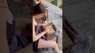 My Wood Carving Class in Hoi An #woodcarving #woodcarvingtutorial #hoian #vietnamtravel #workshop