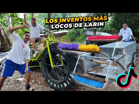 CONOCIMOS LOS SECRETOS DE @alfredolarin 😂 ¡LA BICICLETA GIGANTE Y MÁS INVENTOS!