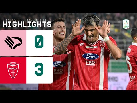 Palermo-Monza 0-3 |Tris e colpaccio del Monza al Barbera | HIGHLIGHTS Serie BKT