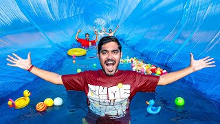 We Made a Tunnel Swimming Pool | हमने बनाया सुरंग में स्विमिंग पूल 