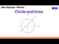 Intersections of Lines and Circles