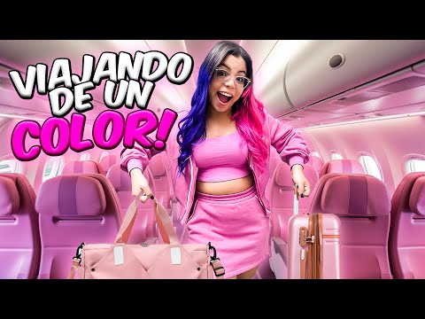 24 HORAS VIAJANDO DE UN COLOR😱 | Susy Mouriz