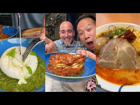 @davidroccosvita & I Trade Favorite Meals (Italian Food For Ramen) | David Rocco Bar Aperitivo