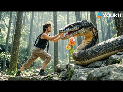 The man took the snake's flower and the snake got angry! | Snake | YOUKU MONSTER MOVIE