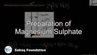 Preparation of Magnesium Sulphate