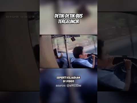 Detik Detik Bus Tergelincir #otomotif #viral #shorts