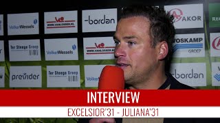 Screenshot van video Jos van der Veen: "In de eerste helft hadden we verder uit moeten lopen" | Excelsior'31 - Juliana'31