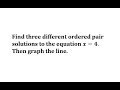 Understanding the Equation x = 4