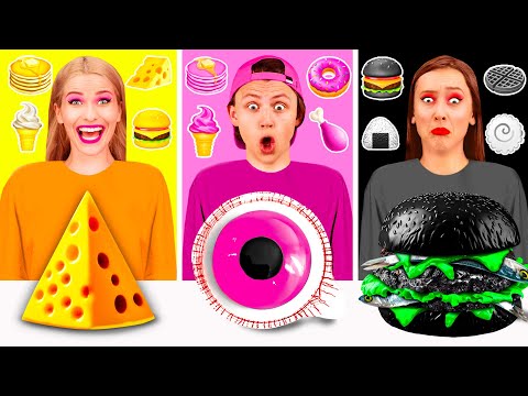 Ayni Renk Yiyecekler Meydan Okumasi | Komik Yemek Savaşı PaRaRa Challenge
