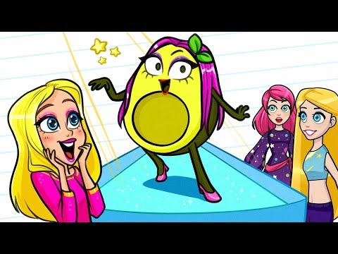 VEGETABLE Goes To Barbara's School 🍏📚 Funny School Day Adventures by Avocado Couple